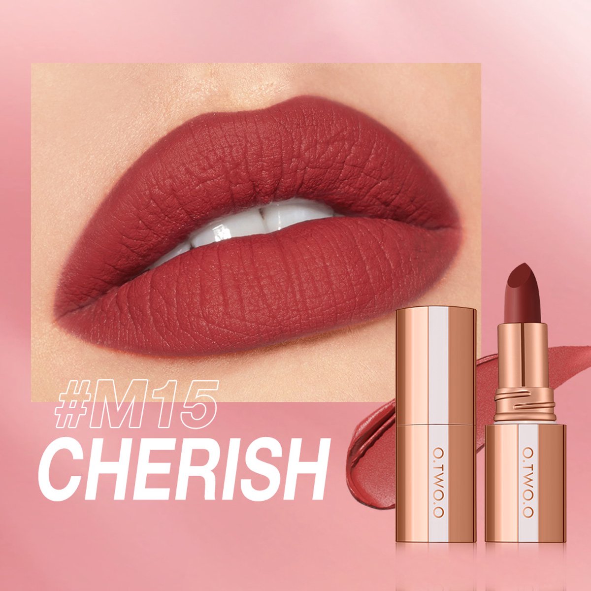 Matte Lipgloss- Velvet Finish - Long Lasting & Lichtgewicht - Matte Lippenstift met Intense Kleur - Mist Touch