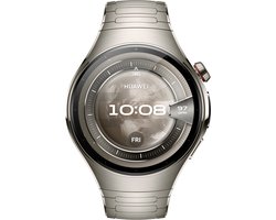 HUAWEI Watch 5 46mm Zilverkleurig | Multi-sensing X-tap technologie | Gezondheidsoverzicht in 1 tik | Titanium van luchtvaartkwaliteit | Ultra lange batterijduur modus | Compatibel met iOS & Android