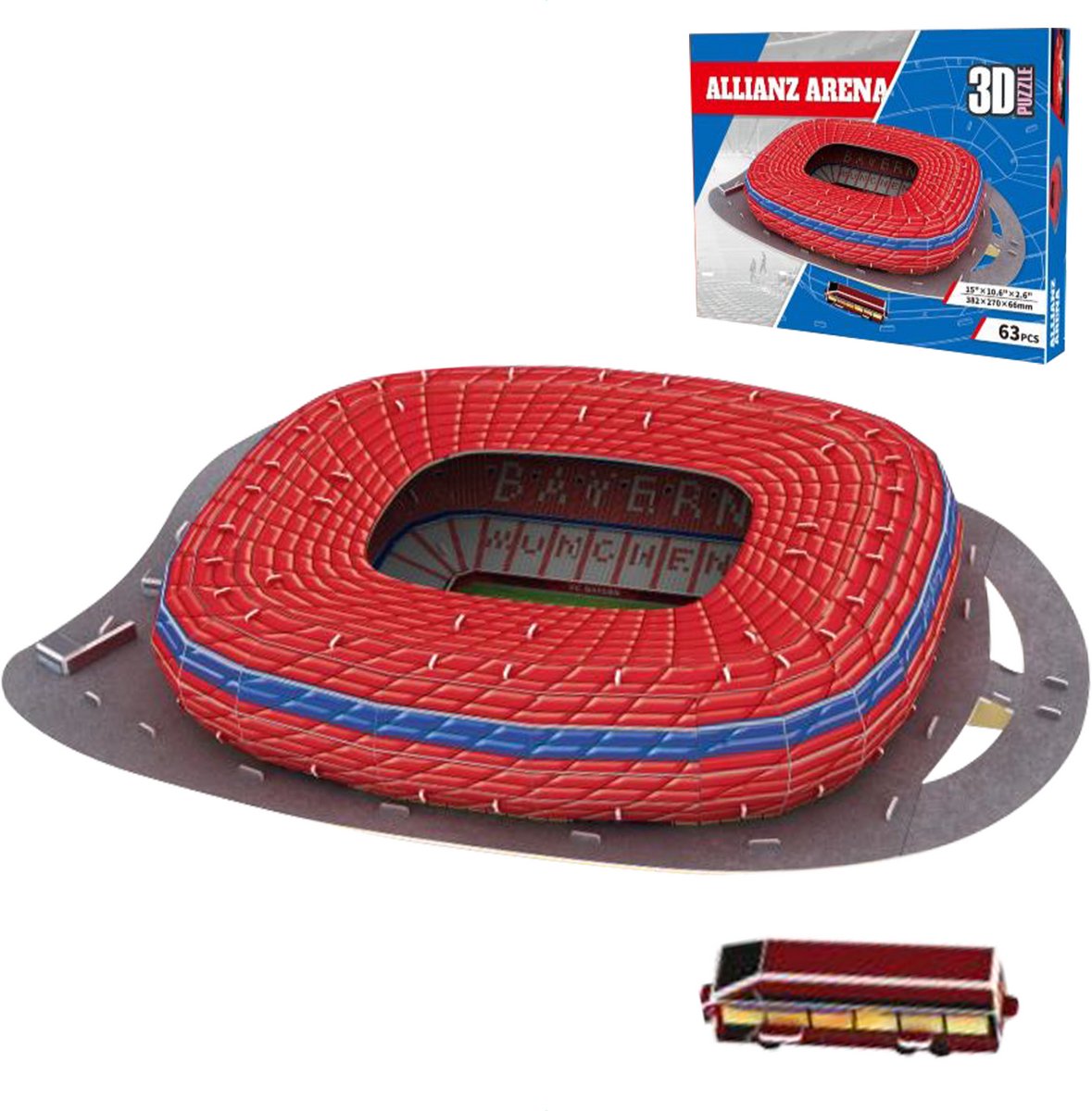 WEBU Bayern München - Allianz Arena - Stadion - 3D puzzel - voor volwassenen en kinderen