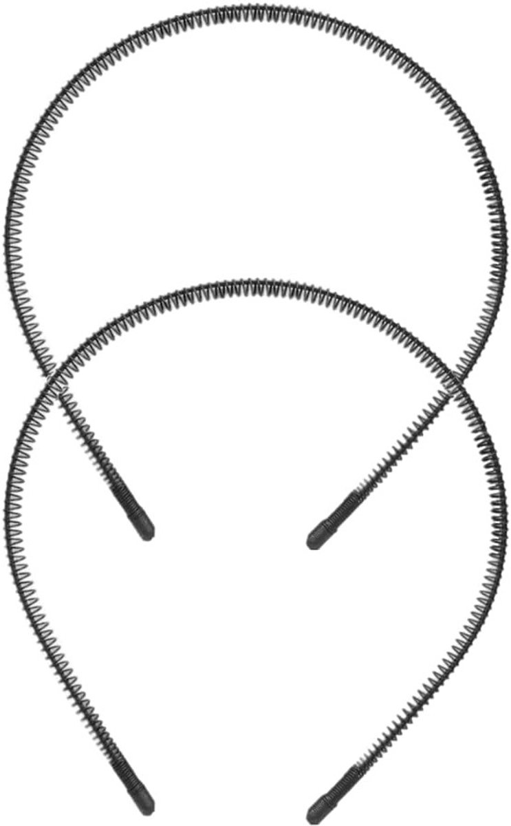 Set van 2 Metalen Haarbanden, Elastische Hoofdbanden voor Dames, Perfect voor Haarstyling en Sport