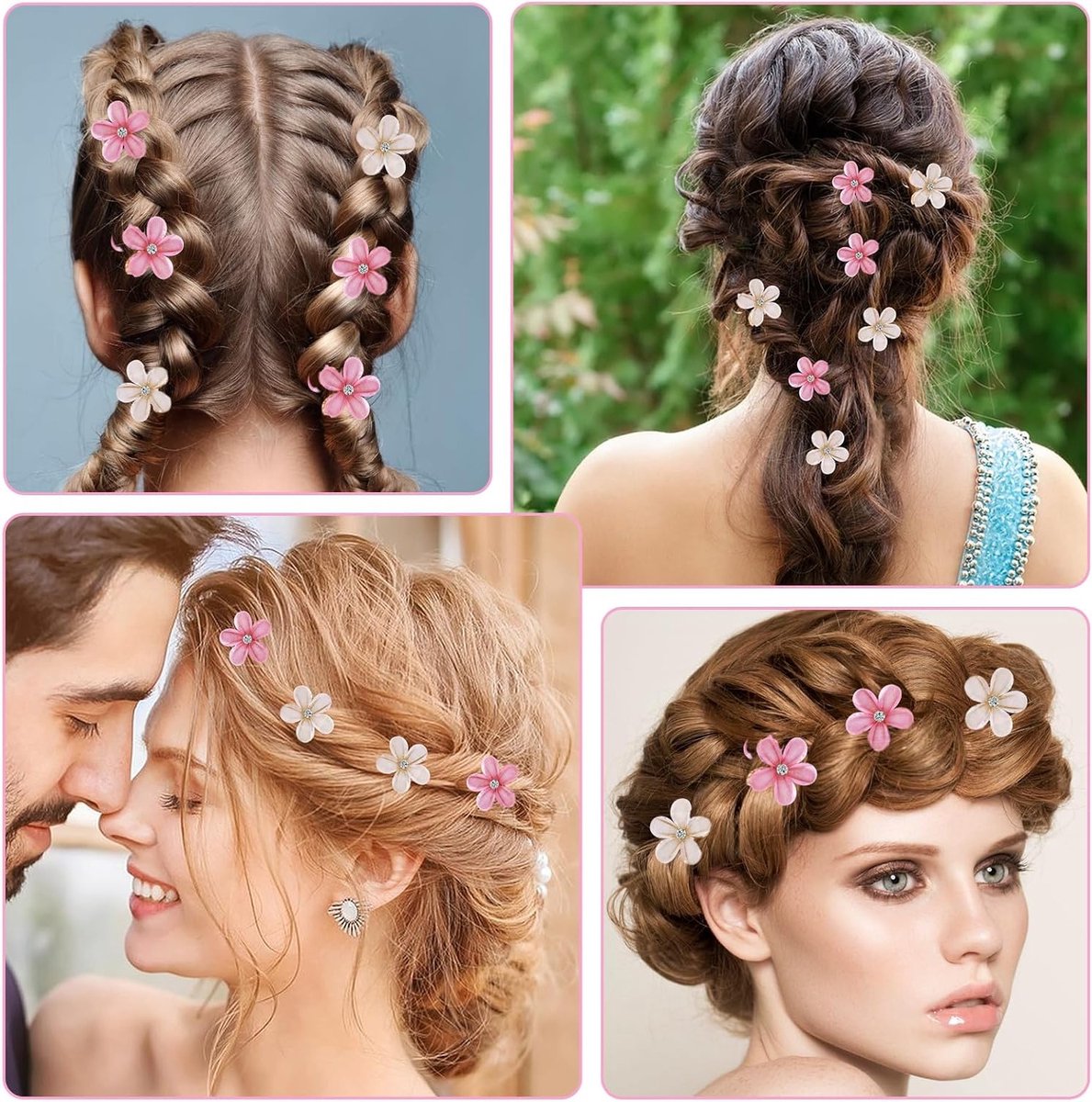 Kleine diamanten haarspeld met parel, schattige haarclip voor vrouwen en meisjes, perfect voor verjaardagsfeesten, bruiloften en fotoshoots, 2 cm