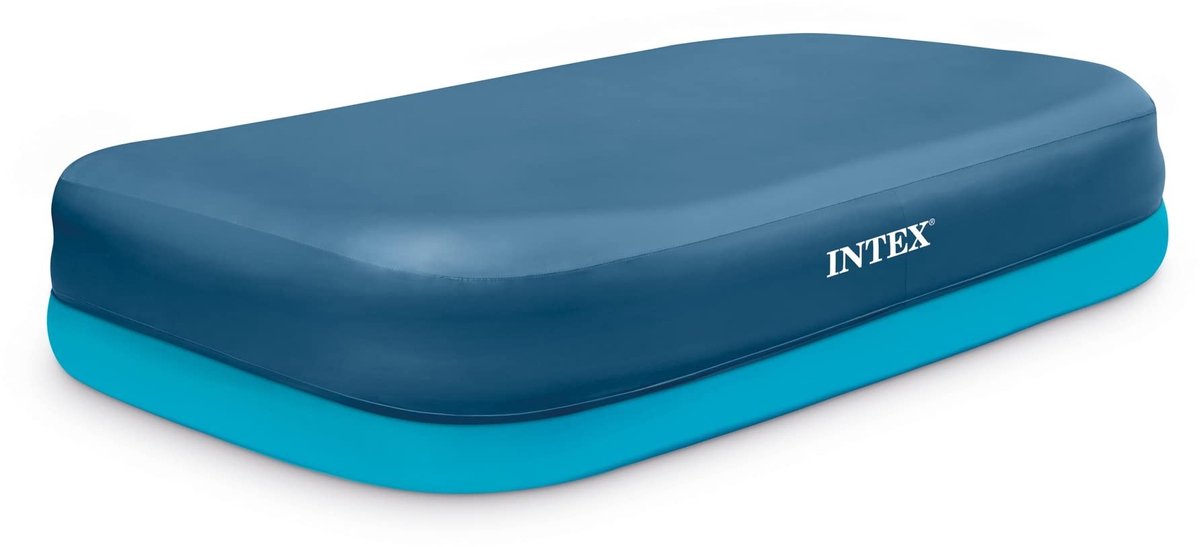 Allecto - Pool cover - Bescherming voor zwembaden - Blauw - Geschikt voor 305 cm x 183 cm - Ideaal voor gezinspools - Inclusief overhang