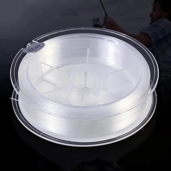 100 Meter Duidelijke Nylon Vislijn - Onzichtbare Monofilament Draad van 0.45mm - Ideaal voor Hengelsport en Vissen van Merkloos — afbeelding 2