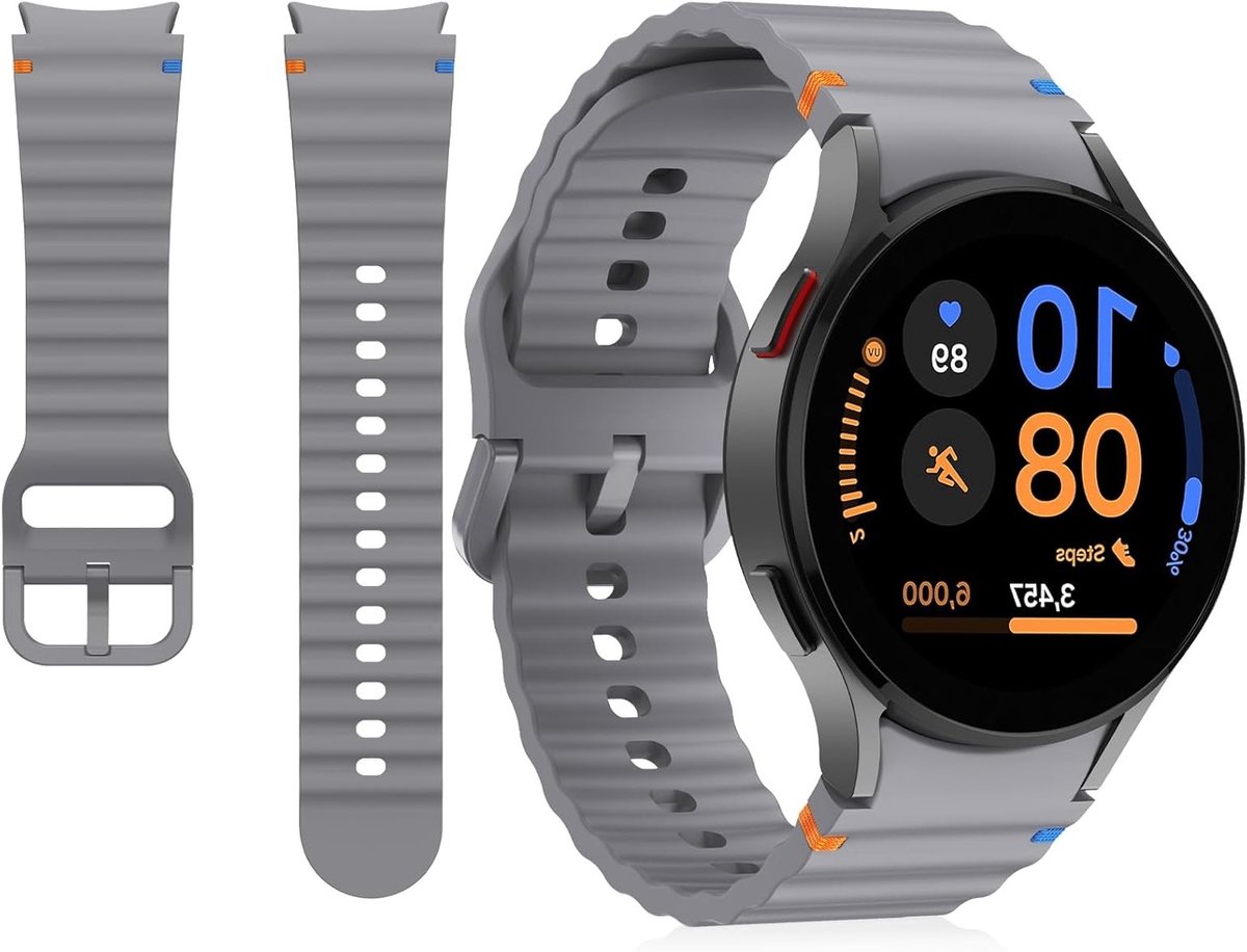 Verstelbare Sportband van Silicone voor Smartwatches, Geschikt voor 40 mm en 44 mm, Ideaal voor Fitness en Dagelijks Gebruik