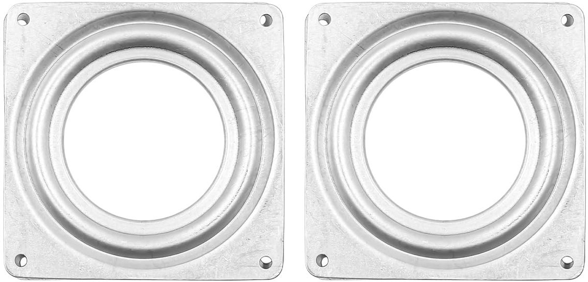 Allecto - Lazy Susan Draaitafel - 4 Inch Draaitafel voor Keuken - Rotatie Mechanisme - Geschikt voor Meubels - Perfect voor Display - Makkelijk ver...