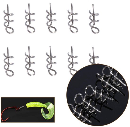 ONF3 - Vissen Lokken Pins - Twist Lock Vishaak - Flexibel en sterk - 100 stks - Perfect voor buitenvissen - Geschikt voor zacht aas - Ideaal voo... van Merkloos — afbeelding 3