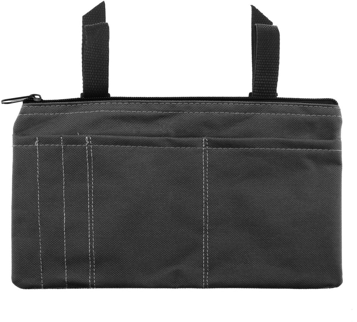 Allecto - Scooter Bag - Lichtgewicht Organizer - 26x15.5cm - Waterbestendig IP64 - Zwart/Grijs - Geschikt voor scooters - Buidelzak