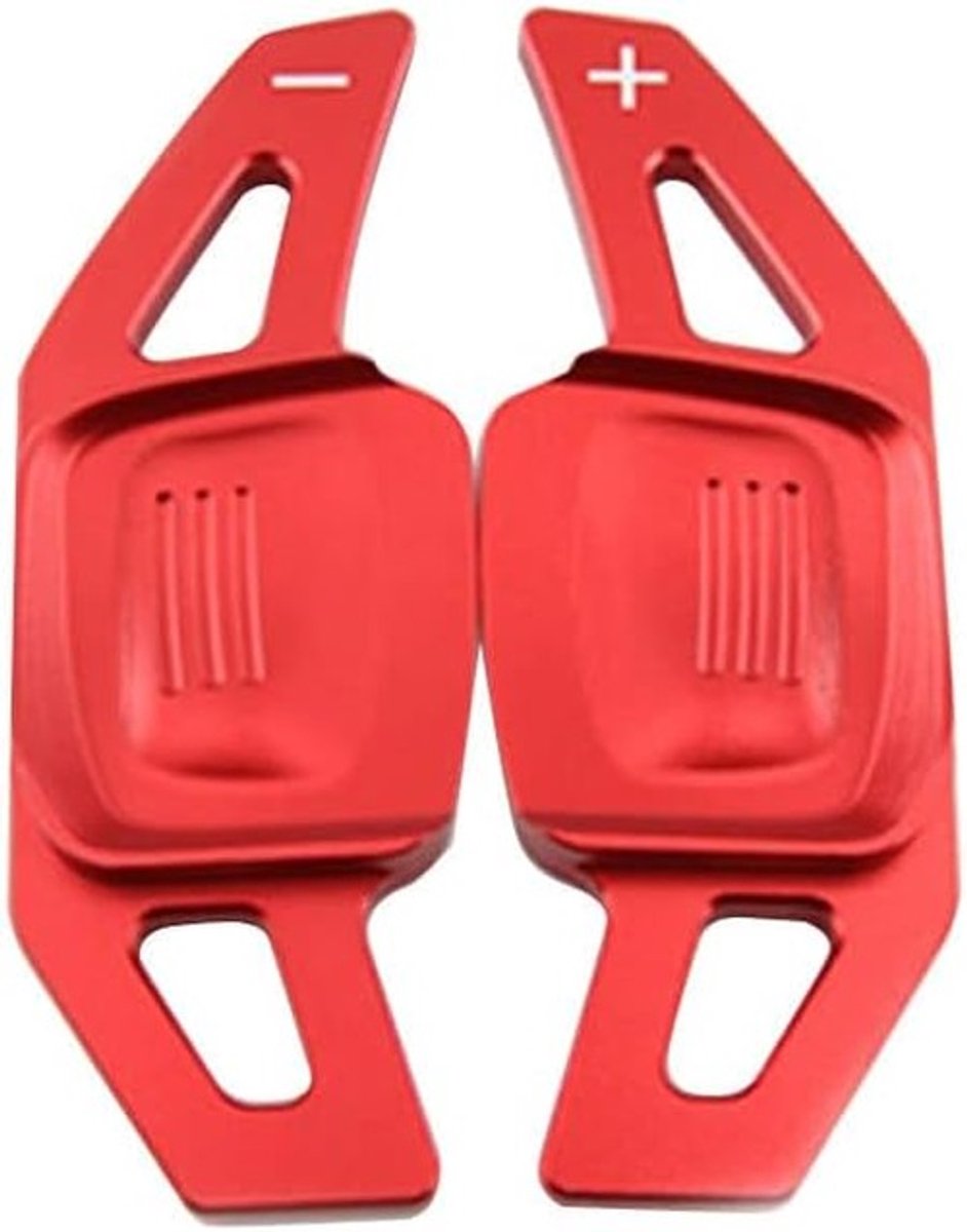 Allecto - Stuurwiel Schakel Paddle - Aluminium Schakelhendel - 2 Stuks - Rood - Autoshifting - Geschikt voor VW Golf 8 MK8 2020 2021 - Aluminium