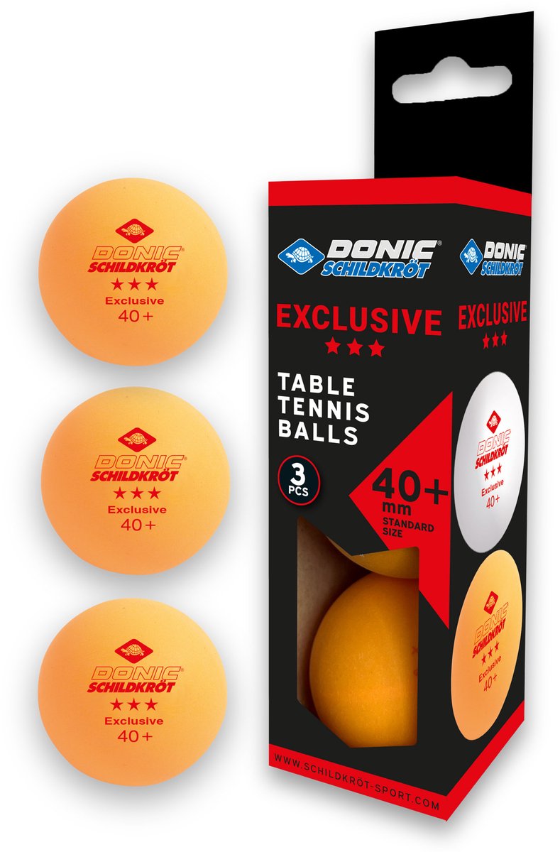 Donic Schildkröt Tafeltennisballen Star Avantgarde 3 Stuks
