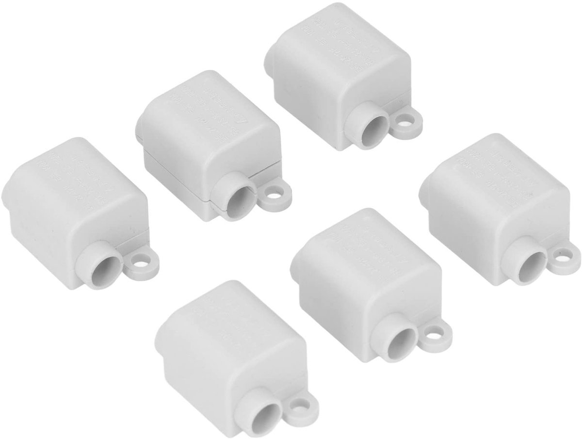 T-splitter kabelconnector 2.5-16 mm², schokbestendig met 6 kabelverdeler