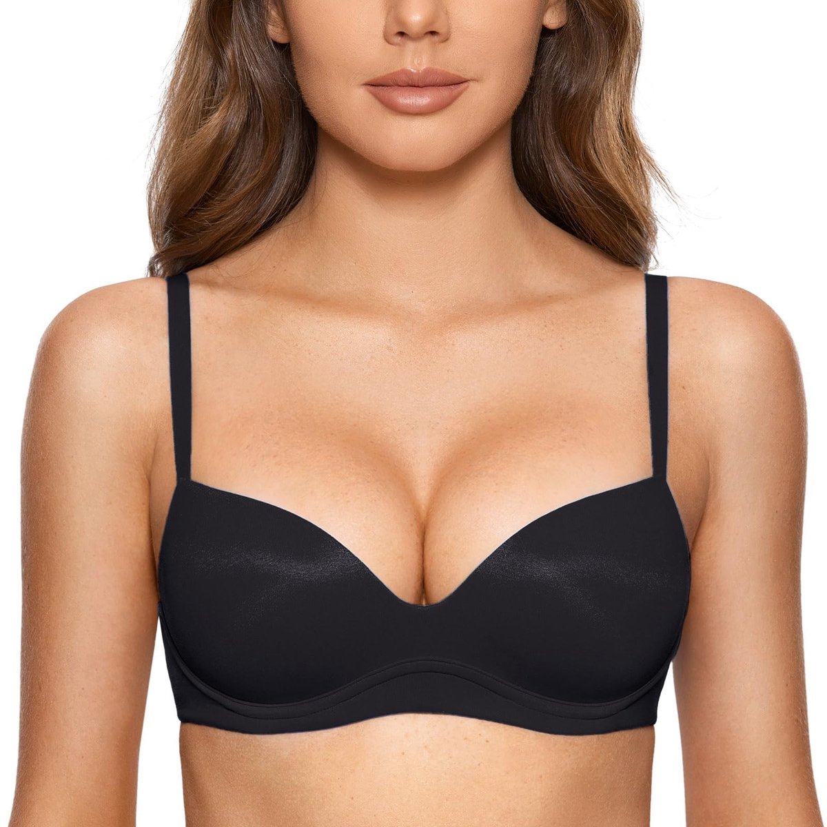 aladdien - Push Up BH - Draadloze Comfort - Diep Decolleté - Gevoerde Dames BH - Perfect voor Elke Dag - Geschikt voor Dames - Model 6942129108912