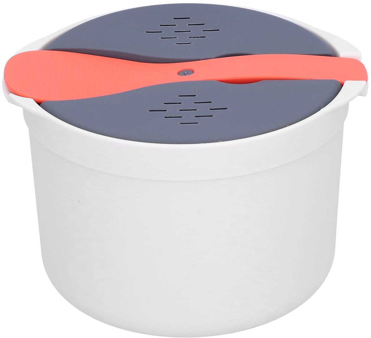 aladdien - Magnetron Rijstkoker - 2L - Dubbele Laag - Vaatwasserbestendig - Veilig en Gezond - Ideaal voor rijst koken - Geschikt voor 2-3 personen ..