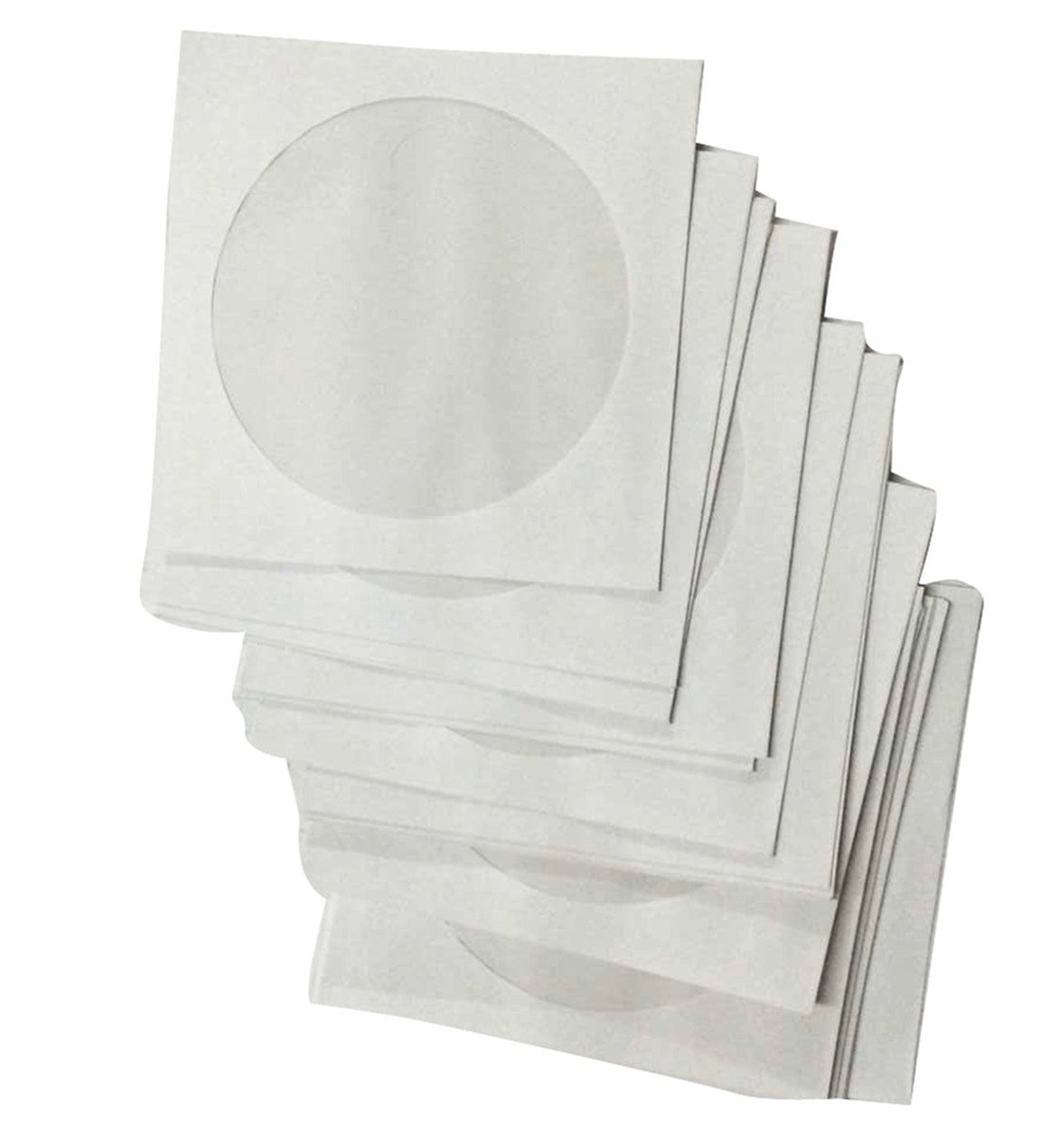 Witte Papierhoezen voor CD's en DVD's - Bescherming tegen Krassen en Stof