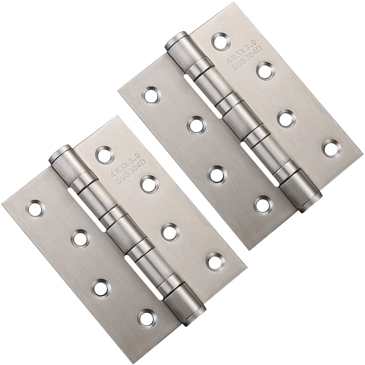 Allecto - Kastscharnieren 4" - Roestvrijstalen Deurscharnieren - Kogellager Technologie - Zilver - Inklapbare Scharnieren - Geschikt voor Deuren en...