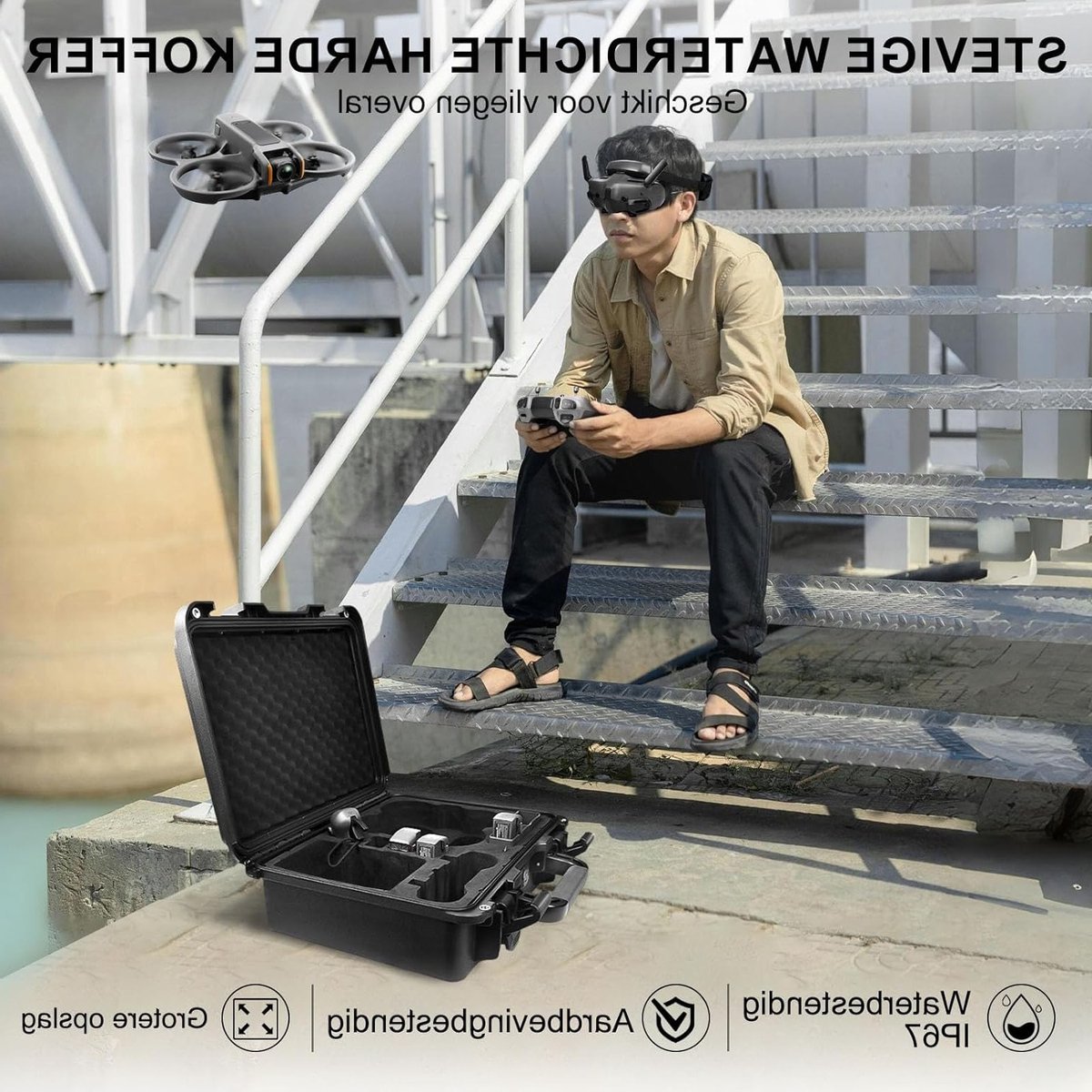 Waterdichte Hard Case voor DJI Avata 2 Drone en Accessoires, Ideaal voor Bescherming en Transport – foto 5