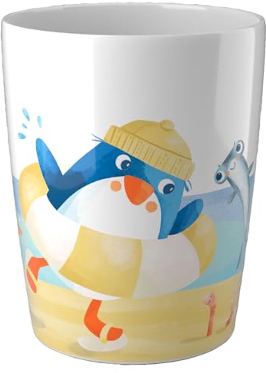 Haba kinderbeker pinguïn melamine - kindvriendelijk en kleurrijk.