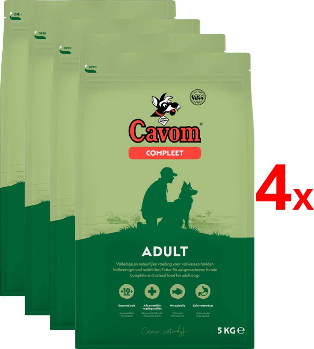 Cavom Cavom Compleet - Hondenvoer - 4x5kg