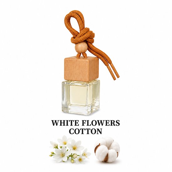 L'Atelier Erin Auto Parfum White Flowers - Auto geur 10ML - Autoparfum - Autogeur - Luxe auto geurverfrisser - Car Parfum - Autogeurtjes Hanger