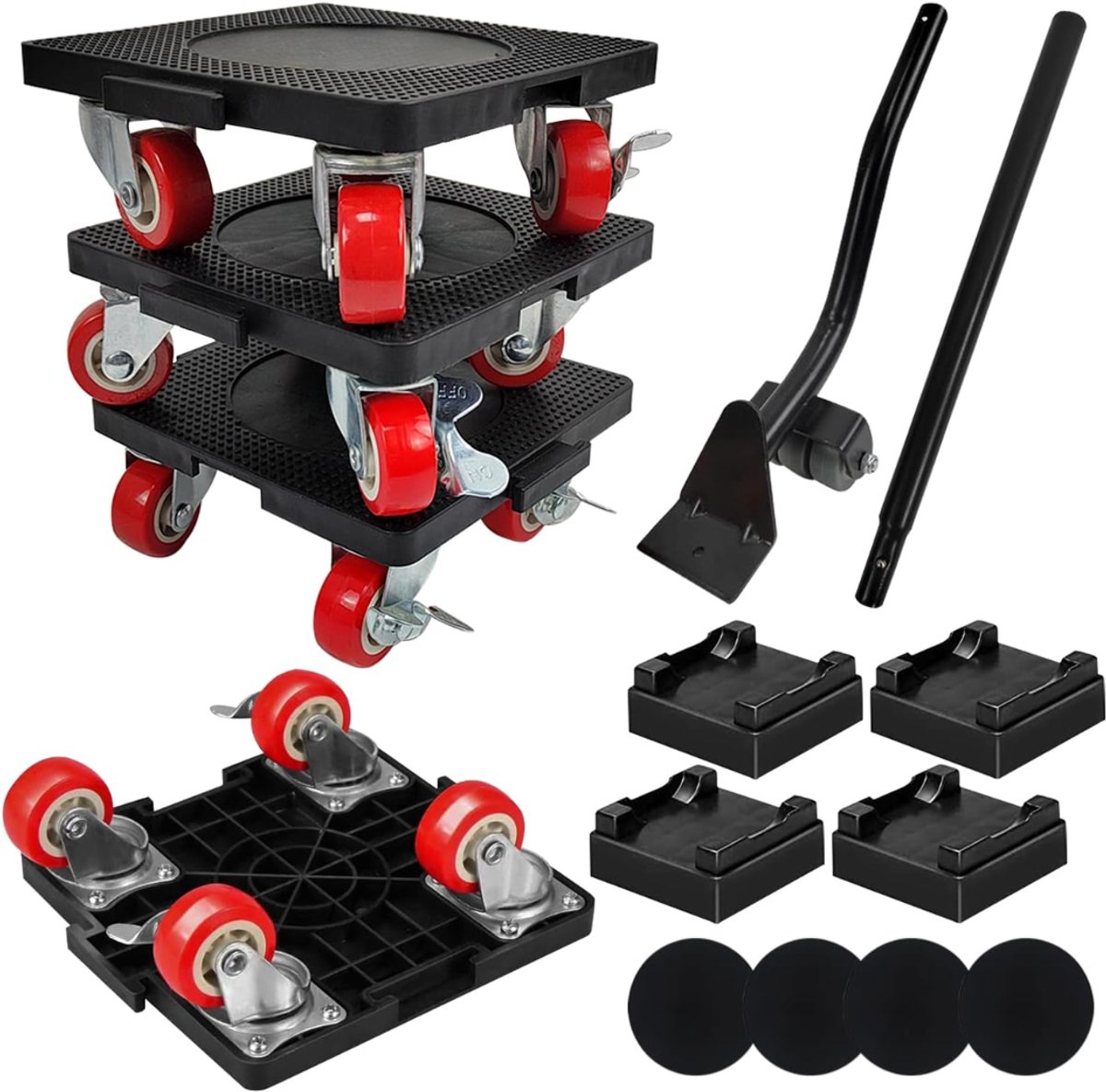 HEZIVO® Meubel Verplaatser - Meubelroller - Meubeltransporter - Set van 4