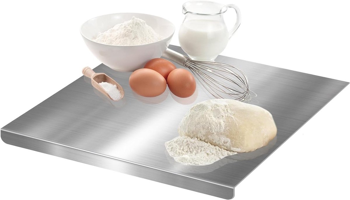 RVS Snijplank 30x30 cm Antislip Keukenwerkblad met Opstaande Rand