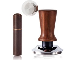 Espresso Tamper 51mm met 2-Spring Auto Rebound, Divider Tool en 6 Fijne Naalden voor Barista Accessoires en Koffieliefhebbers