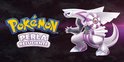 Pokémon logo met Palkia en de tekst 'Perla Reluciente'.