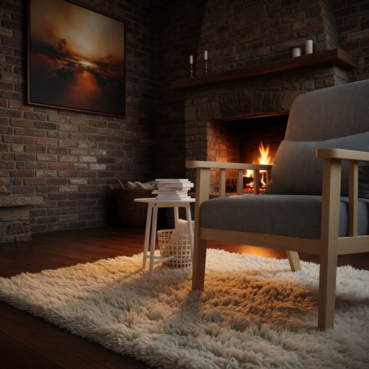 Fauteuil Linnen Donkergrijs Retro - Accentstoel Massief Eikenhouten Frame - Loungestoel me