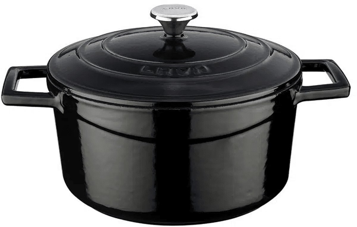 Lava Braadpan - 20 cm - 2.82 liter - Gietijzer - Zwart