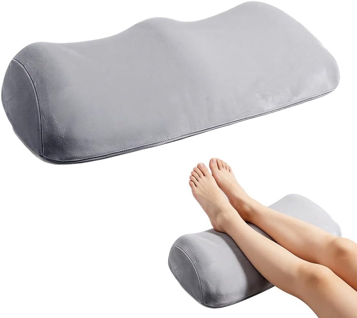 Ergonomisch Kussen voor Knieën, Ondersteunend Kussen voor Slaap en Ontspanning, Geheugenschuim Kussen voor Zijslapers en Beenverhoging