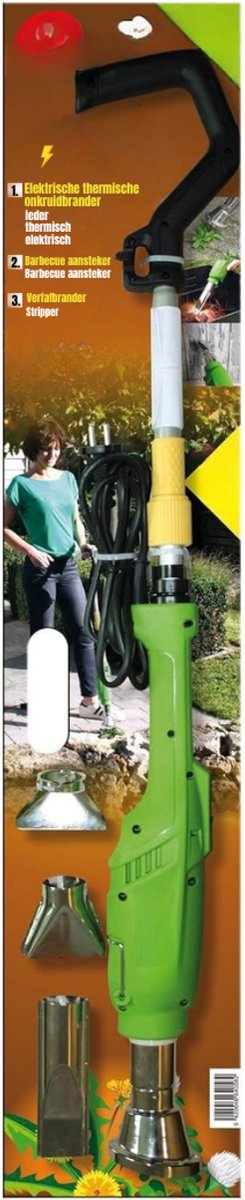 YOR® Onkruidbrander Electrisch - Onkruidbrander - Electrische Onkruidbrander - 650 Graden - Groen- 21cm x 8cm x 105cm