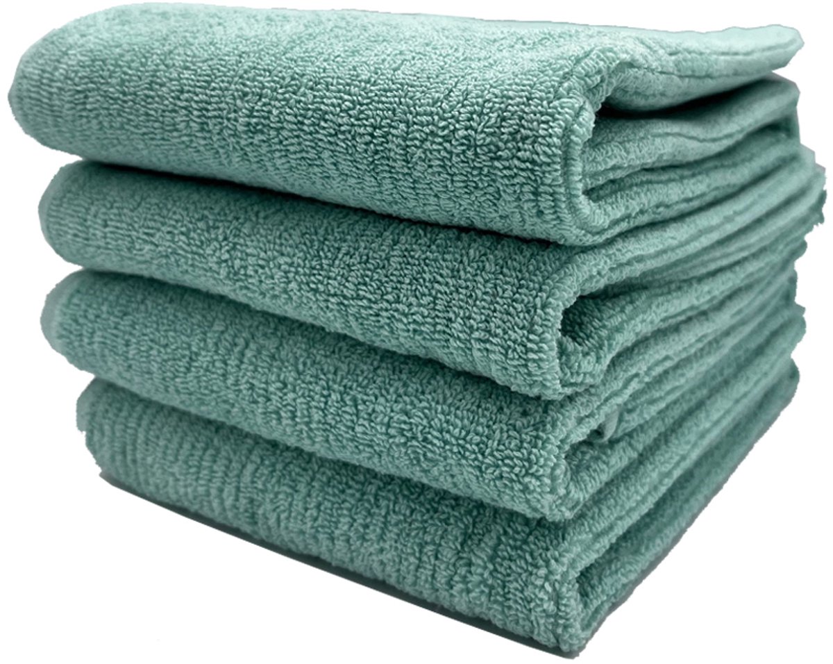 Ella handdoek 50x70 cm aqua - set van 4