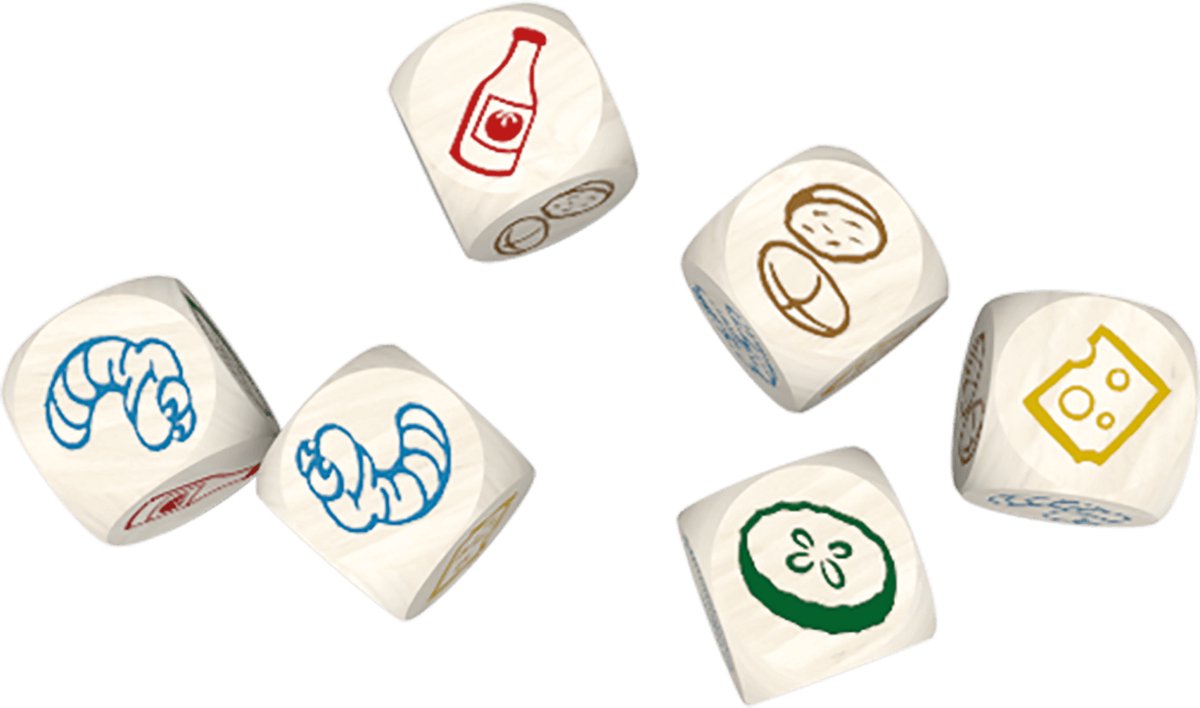 999 Games - Regenwormen Junior - Dobbelspel - De Regenwormen voor de kleintjes - Reisspel - Familiespel - Klein cadeautje — afbeelding 5