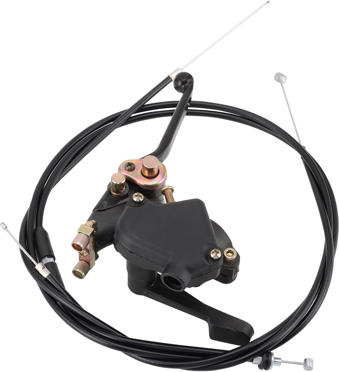 Allecto - Clutch Lever - Throttle Cable - Hoogwaardige vervangingsset - Zwart - Brake Cable - Ideaal voor 49cc Mini - Geschikt voor Kids Quad