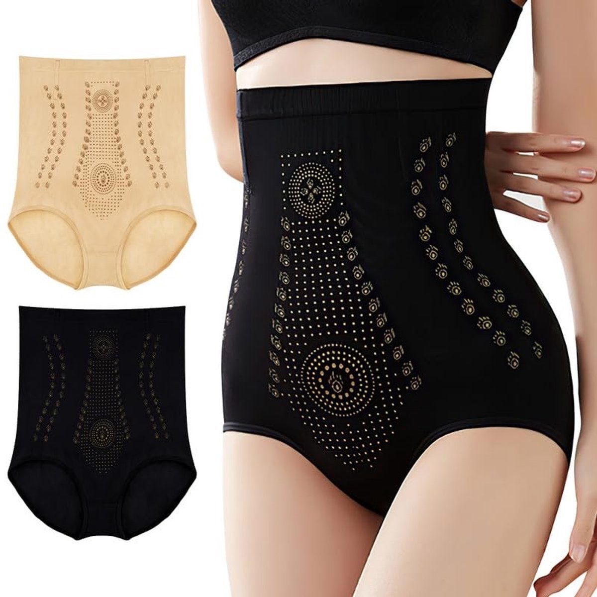 aladdien - Corrigerende Shapewear - Figuurvormend Ondergoed - Hoge Taille - Onzichtbare Tanga - Dames - Comfortabel en Ademend
