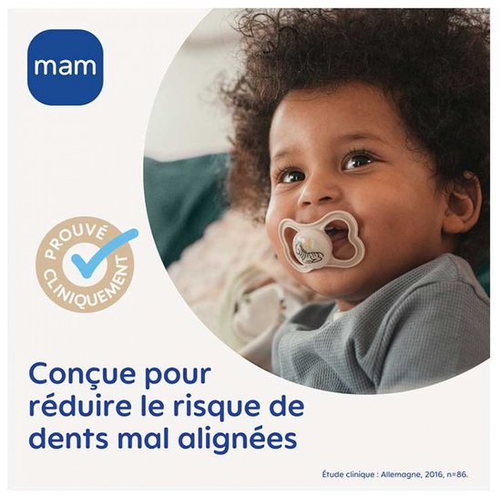 MAM 2 Fopspenen Supreme Nuit 18 Maanden en + (Kleur : Vos en blauwe beer) — afbeelding 2