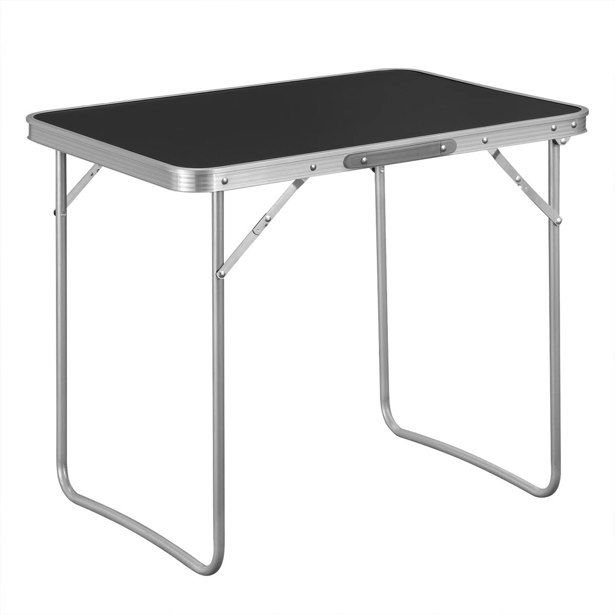 Geargalaxy Opvouwbare Campingtafel - Kampeertafel - Inklaptafel - Picknicktafel - Reiskampeer tafel - Vouwtafel - 70x60x50cm - Zwart