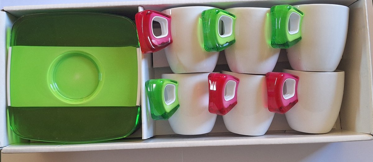 Omada Design set van 6 kopjes&schoteltjes