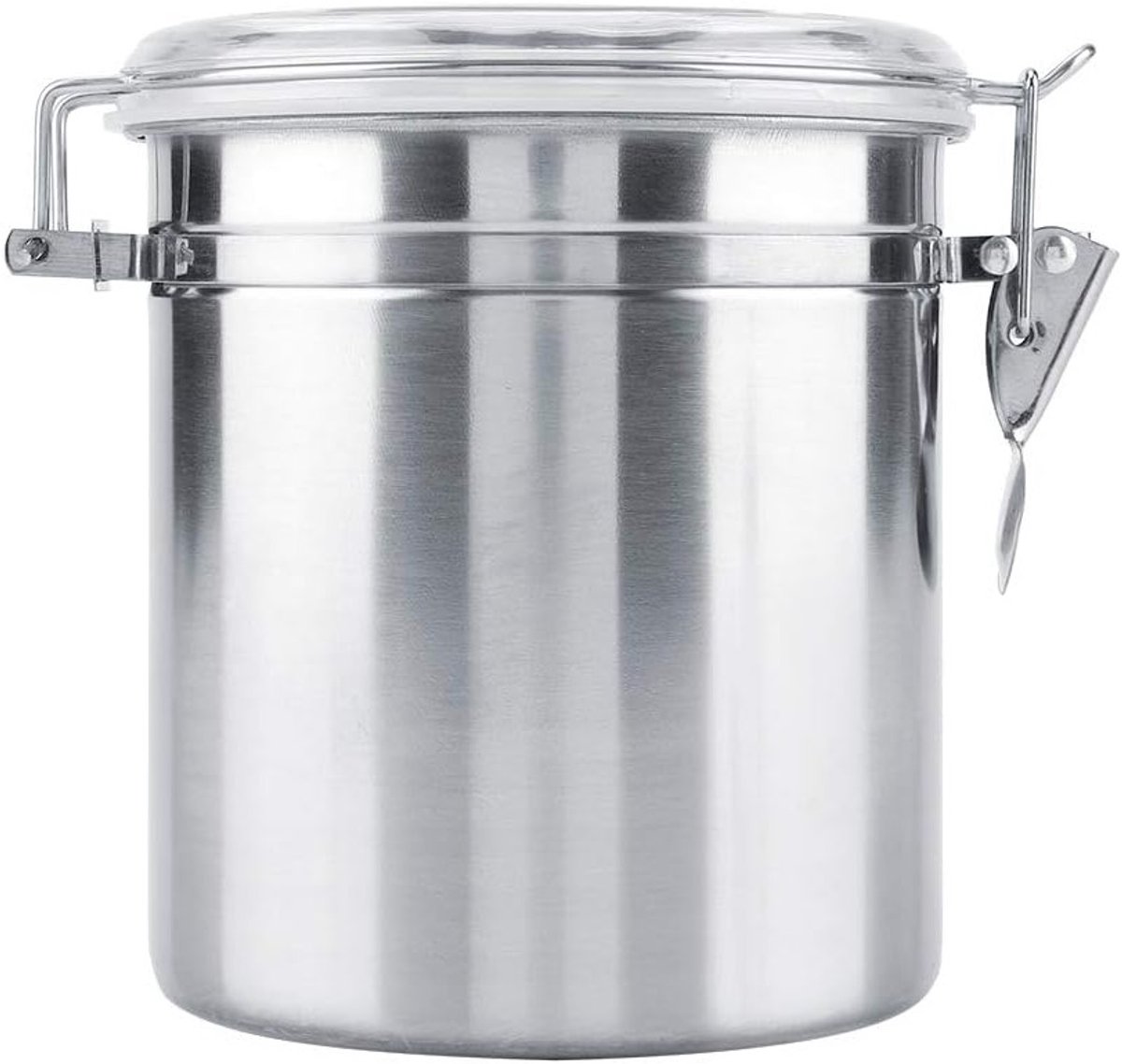 Airtight Koffie Canister van RVS, 1400ml Opslagcontainer voor Koffie, Thee, Suiker en Noten met Siliconen Sealing Ring