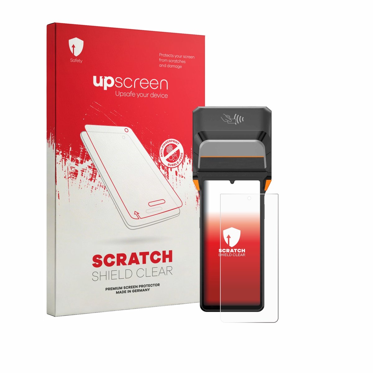 upscreen - Screenprotector voor Sunmi V3 Plus - Folie Beschermfolie transparant