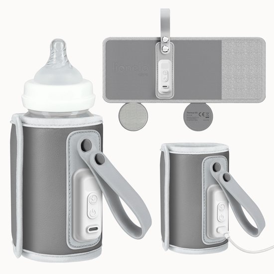 Lionelo Thermup GO - draagbare flessenwarmer met USB aansluiting - grijs van LIONELO — afbeelding 3