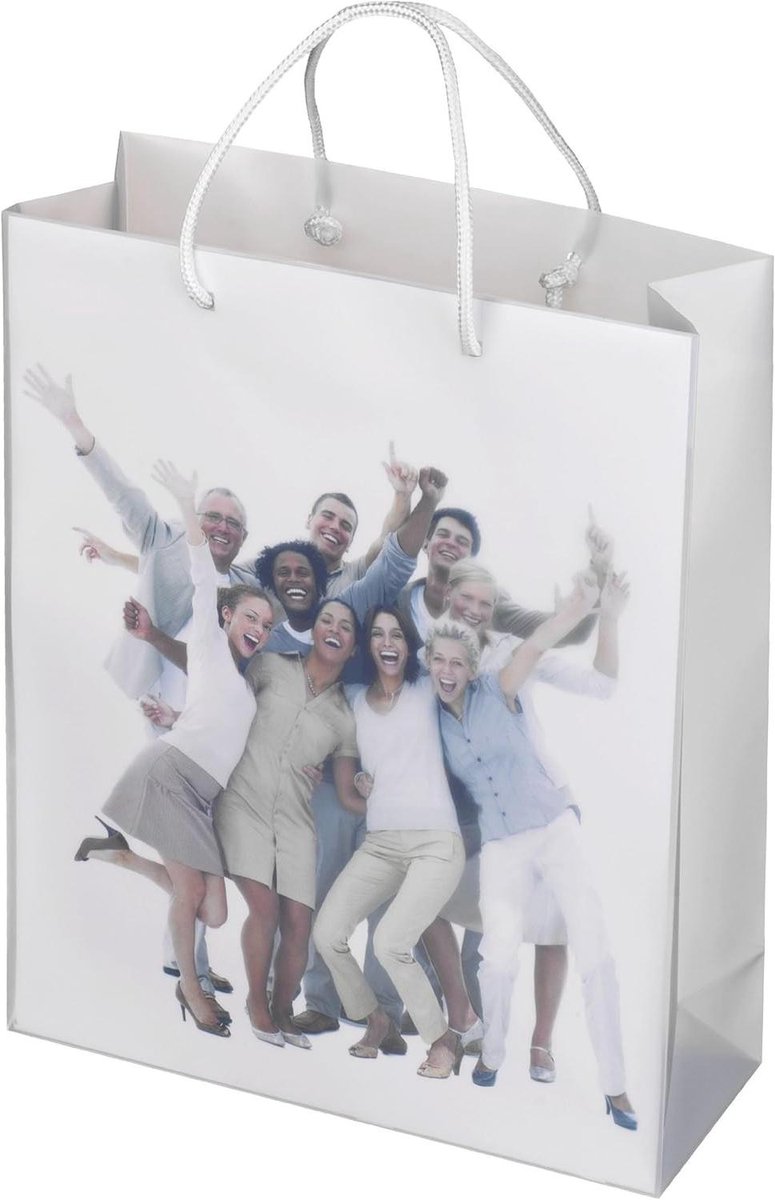 Gepersonaliseerde Draagtassen - Geschenktasjes Verpakking - Cadeau Presenteren - Inclusief Bedrukbaar Papier - 50 Stuks - Wit