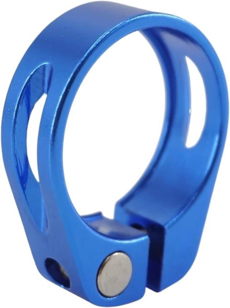 Zadelpenklem - Fietsklem - Zadelhoogte Instellen - Snelspanner Ontwerp - 31.8/34.9 mm - Blauw