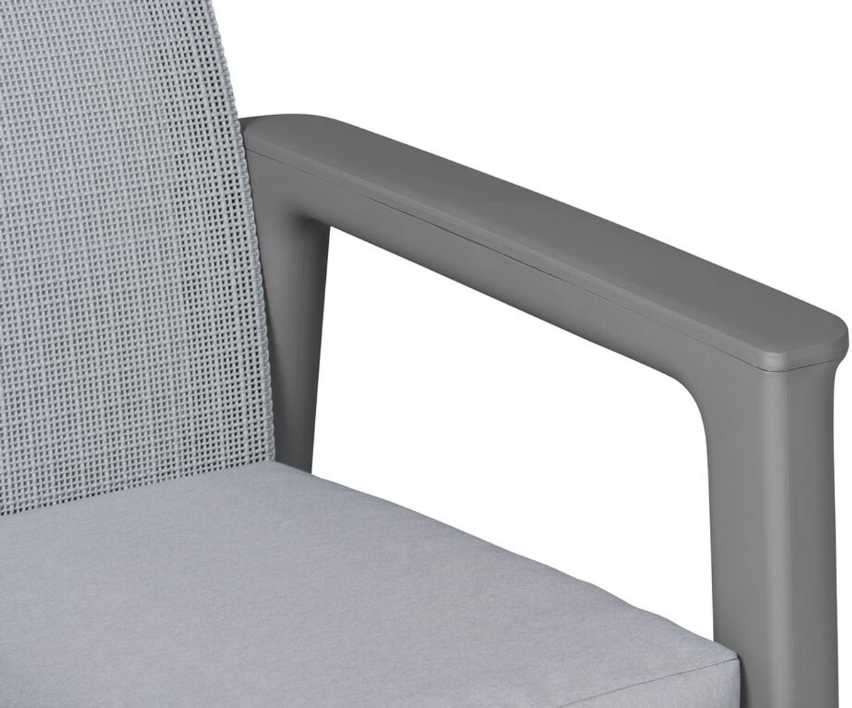Keter Scandi Linea 4-zits Loungeset - Lichtgrijs thumbnail 6