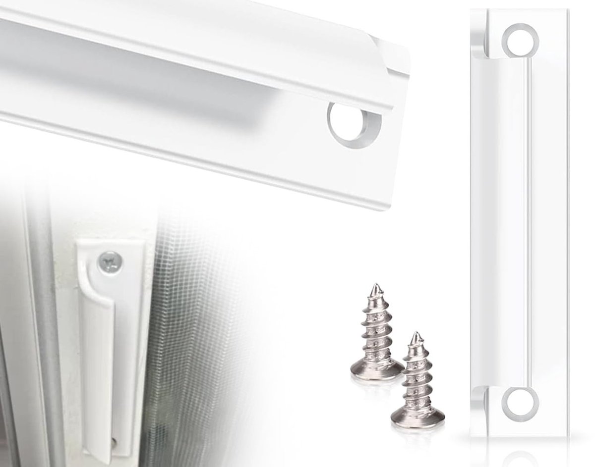 Dailygoods - Deurgreep - Aluminium Handgreep - Duurzaam en Lichtgewicht - Wit - Meubelgreep - Geschikt voor Ramen en Deuren - Terrasdeur