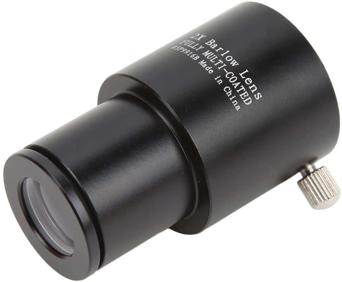 Dailygoods- Barlow-lens 2X Vergroting - 0,965 Inch Oculair - Aluminiumlegering Behuizing - Gecoate Optische Lens - Astronomisch Telescoop - Heldere Beelden - Telescoopaccessoire