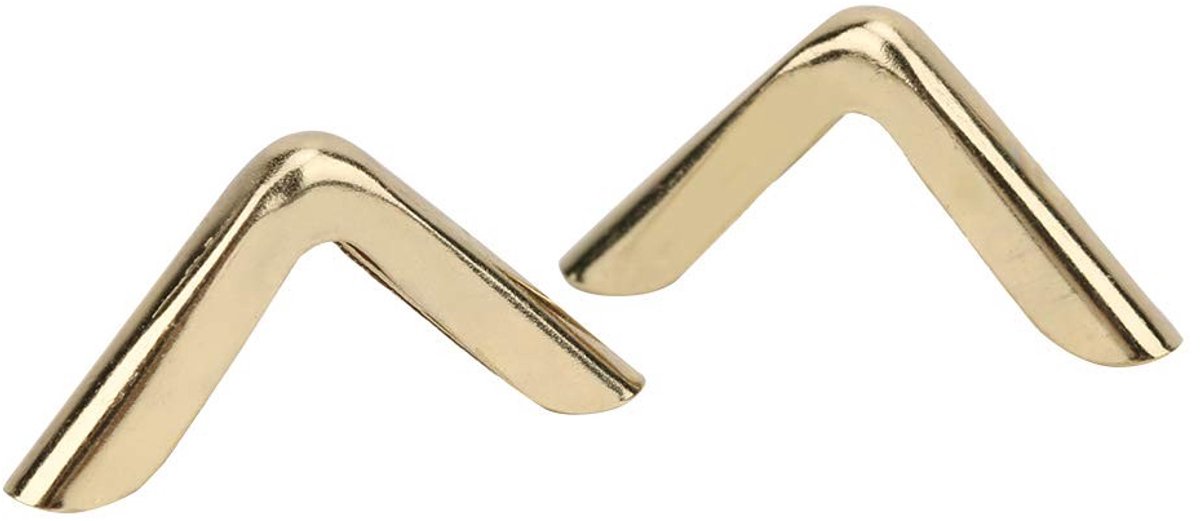 SOUQONE- Hoekbeschermer 50 Stuks - Messing Goud - Decoratieve Hoekbescherming - Voor Boeken/Fotoalbums/Menu's - Elegante Afwerking - Schadebescherming