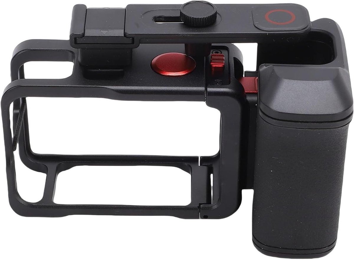 Camera Handgreepset - Stabilisatie Grip - Straatfotografie Filmen - Magnetische QR - 15.3 cm - Zwart