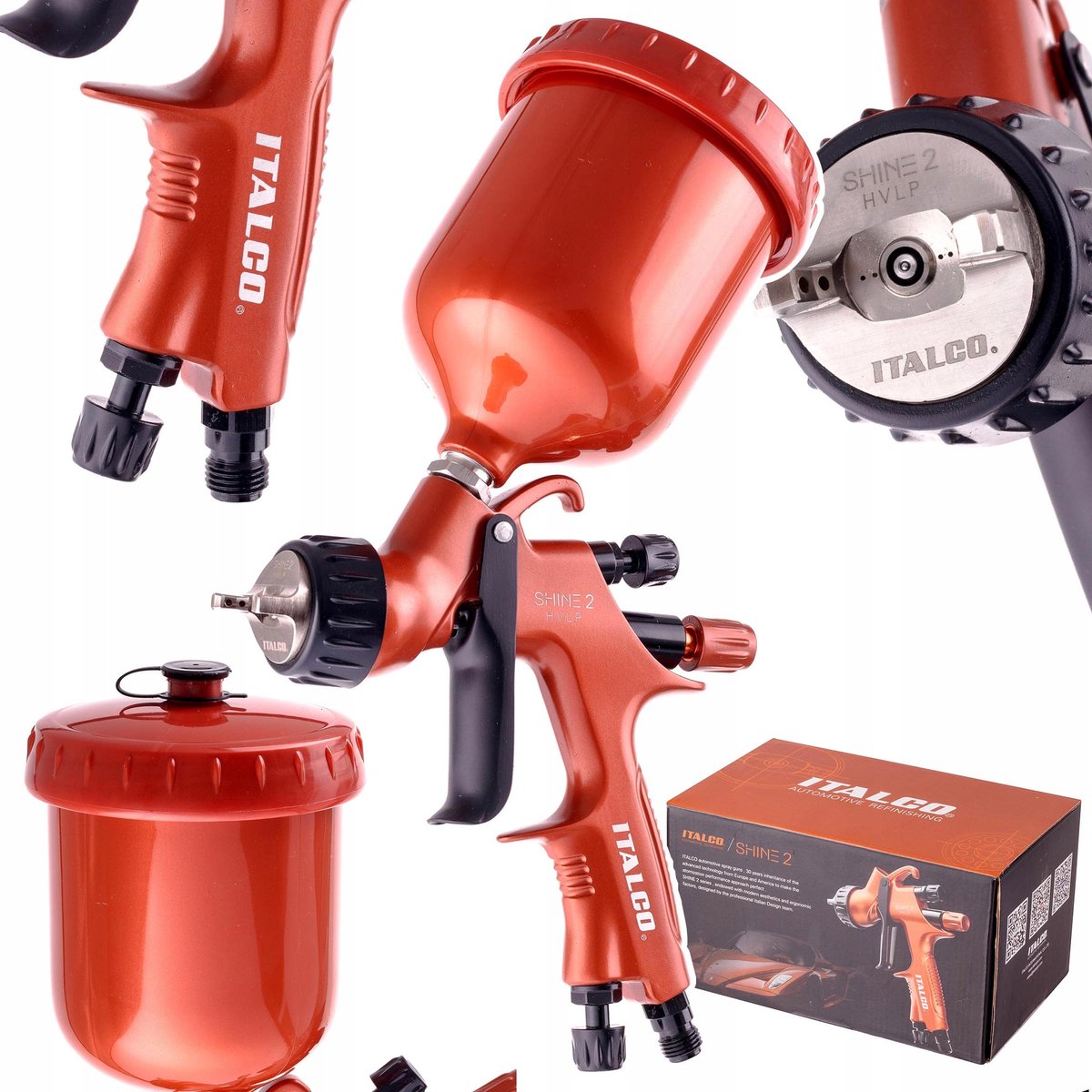 ITALCO SHINE 2 HVLP Spuitpistool 1,3mm - Professioneel Lakspuiten