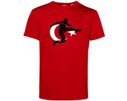 T-shirt Turkiye Voetballer | Turkije shirt | WK 2026 | Turks elftal supporter | Rood | maat XL