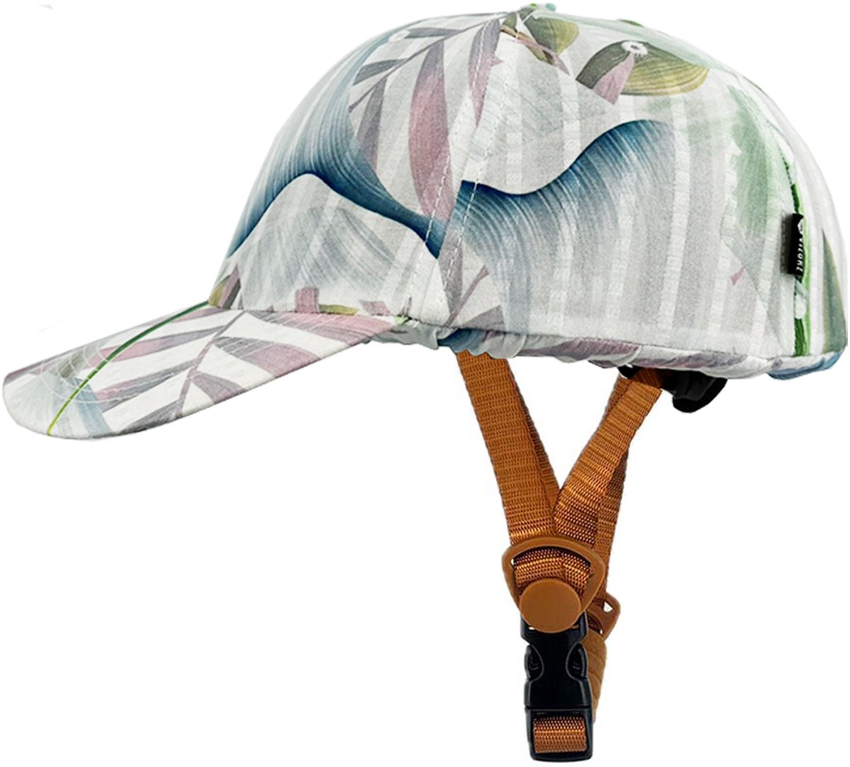 Vizorz SwitchCap fietshelm - Green Flower Cap
